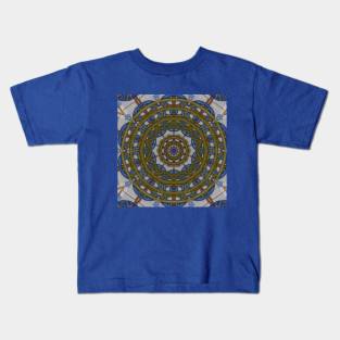 Globe Tiles Mandala Azulejos Kids T-Shirt